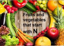 Fruits and vegetables that start with N