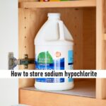 How to store sodium hypochlorite